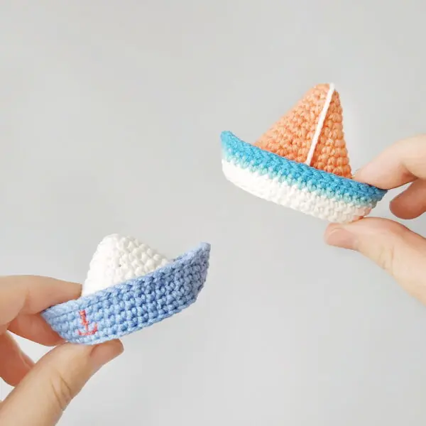 No-Sew Crochet pattern Boat and Sailboat