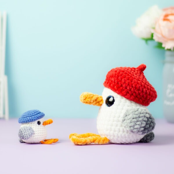 Low-sew Crochet pattern Seagull